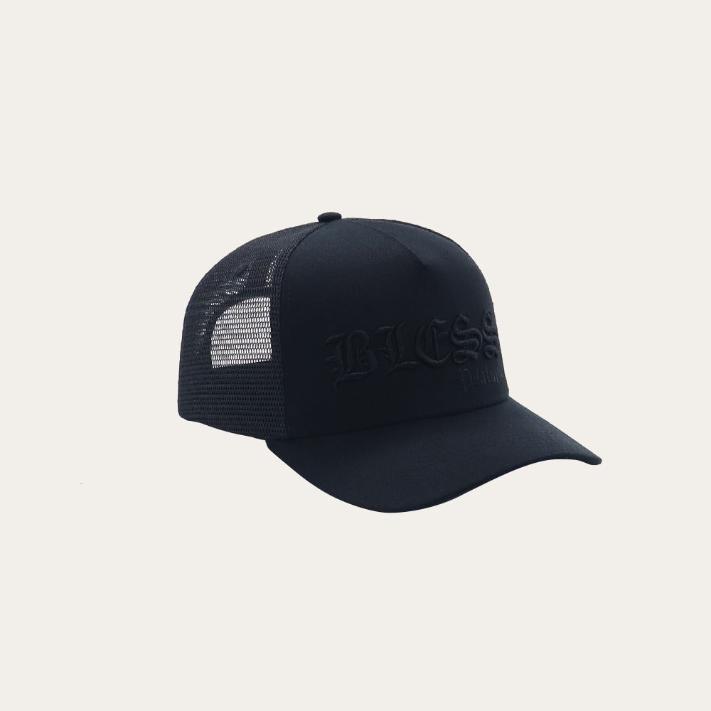 BLESS Trucker Cap - Deep Black