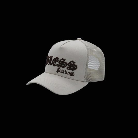 BLESS Trucker Cap - Off White & Choco